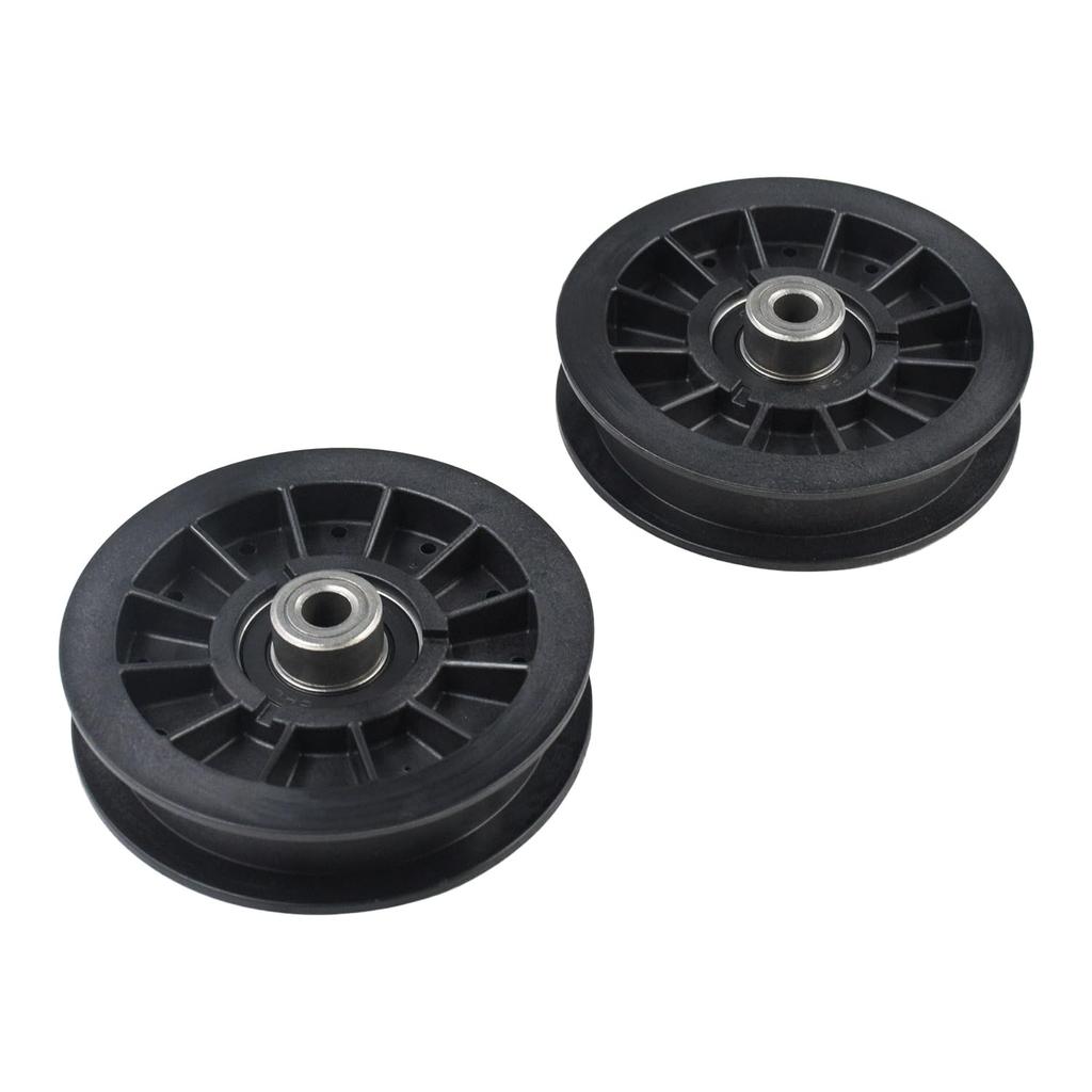 116-2456 Flat Idler Pulley Compatible with Toro Exmark Quest Pioneer Radius E P S X Series Titan HD Lawn Mower 74452 74460 74461 74462 74463 74447