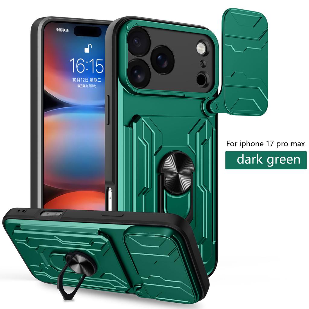 Applicable To iPhone17ProMax Lijia Mobile Phone Case Apple 16Pro Card 15 Bracket 14 Anti-drop X Protective Case