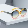 New In Vintage Style Oval Shaped Metal Sunglasses for For Women Premium Stylish Female Sunlight Eyeglasses Punk For Men and Women Stylish UV400