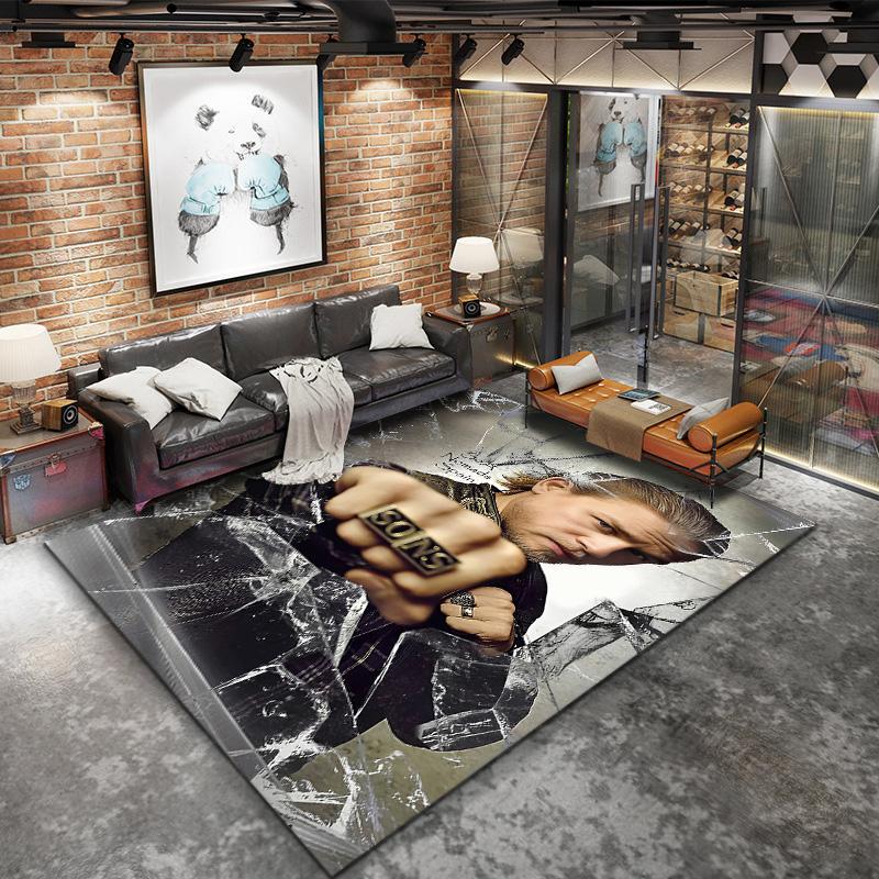 Charles Matthewsons Anarchy Carpet Rug For Living Room Bedroom Home Sofa Decoration Kids Play Nonslip Floor Mat