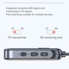 2 in 1 aptX Bluetooth Audio Transmitter Receiver 3.5MM AUX Multipoint Hifi Stereo aptX-Adaptive/HD/LL Wireless Adapter With Mic