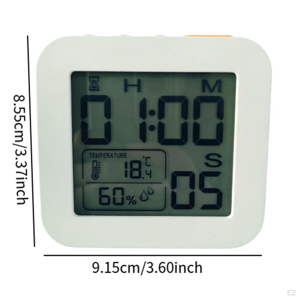 Temperature Humidity Meters Gauge White Monitor Compact Easy to Read Portable Digital for