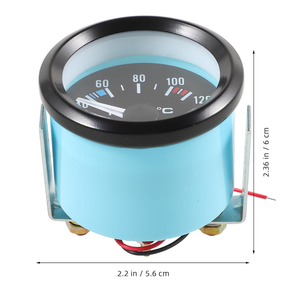 Universal 12V Automotive Water Temperature Gauge High Accuracy Car Water Temp Gauge Automotive Part Easy Install Iron ABS