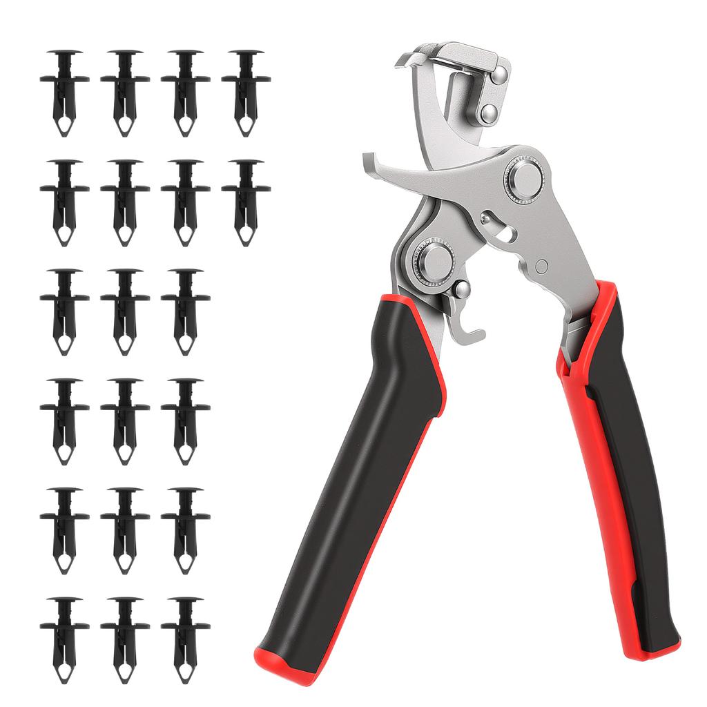 Car Clip Removal Pliers Stainless Steel Panel Clip Removal Pliers Spring Loaded Panel Cars Clip Pliers for Automotive Fasteners