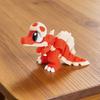 3D-gedruckte niedliche Eierschalen-Dinosaurier-Babyfigur Bewegliche Gelenke Realistische Augen Mehrfarbiger Spinosaurus Heim-Büro-Schreibtischdekor Kindergeschenk