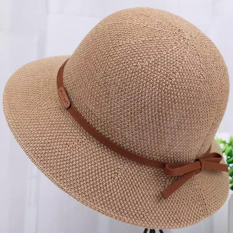 Hat Women's summer sunshade basin hat Thin cool hat Sunscreen breathable bucket hat