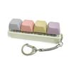 9Colors Fidget Decompression 4 Keyboard Key Toy Anti Stress Finger Keyboard Games for Adults Antistress Toys Boys Girls Keychain