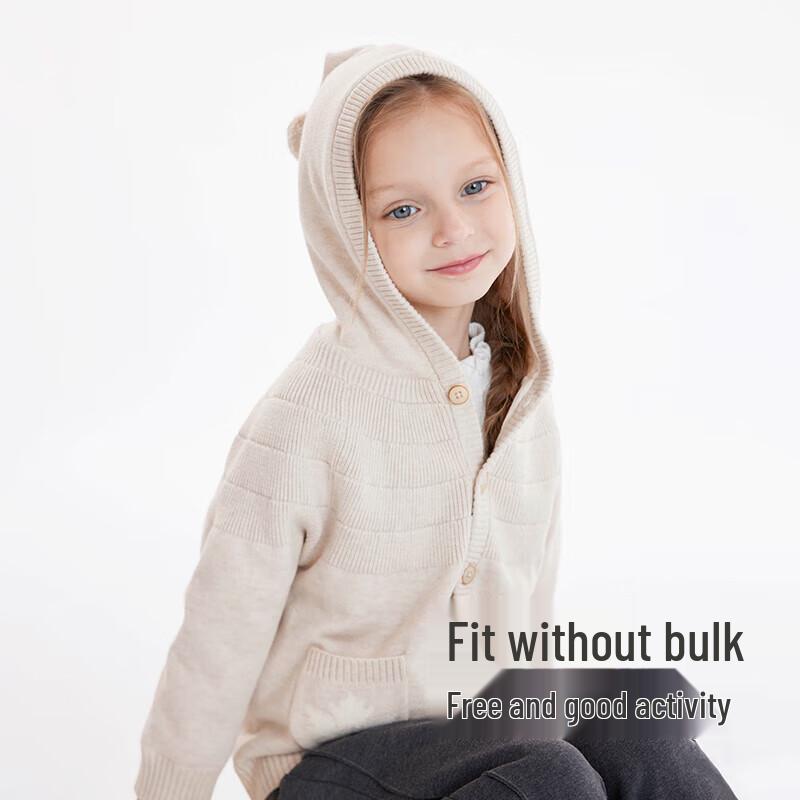 YEEHOO Girl's 100% Cotton Knit Cardigan