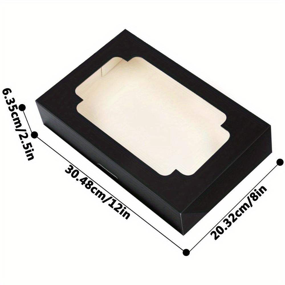 5pcs Gift Boxes with Clear Window Auto-pop Up Treat Boxes, Gift Packing Box for Christmas, Valentine's, Christmas, New Year Gift Party Supplies