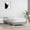 Vidaxl Bed Frame Without Mattress, Light Gray, 90X190 Cm, Upholstered In Fabric