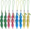 Fidget Toys Decompression Edamame Toys Squishy Squeeze Beans Keychain Cute Stress Adult Toy Rubber Girls Boys Xmas Gift