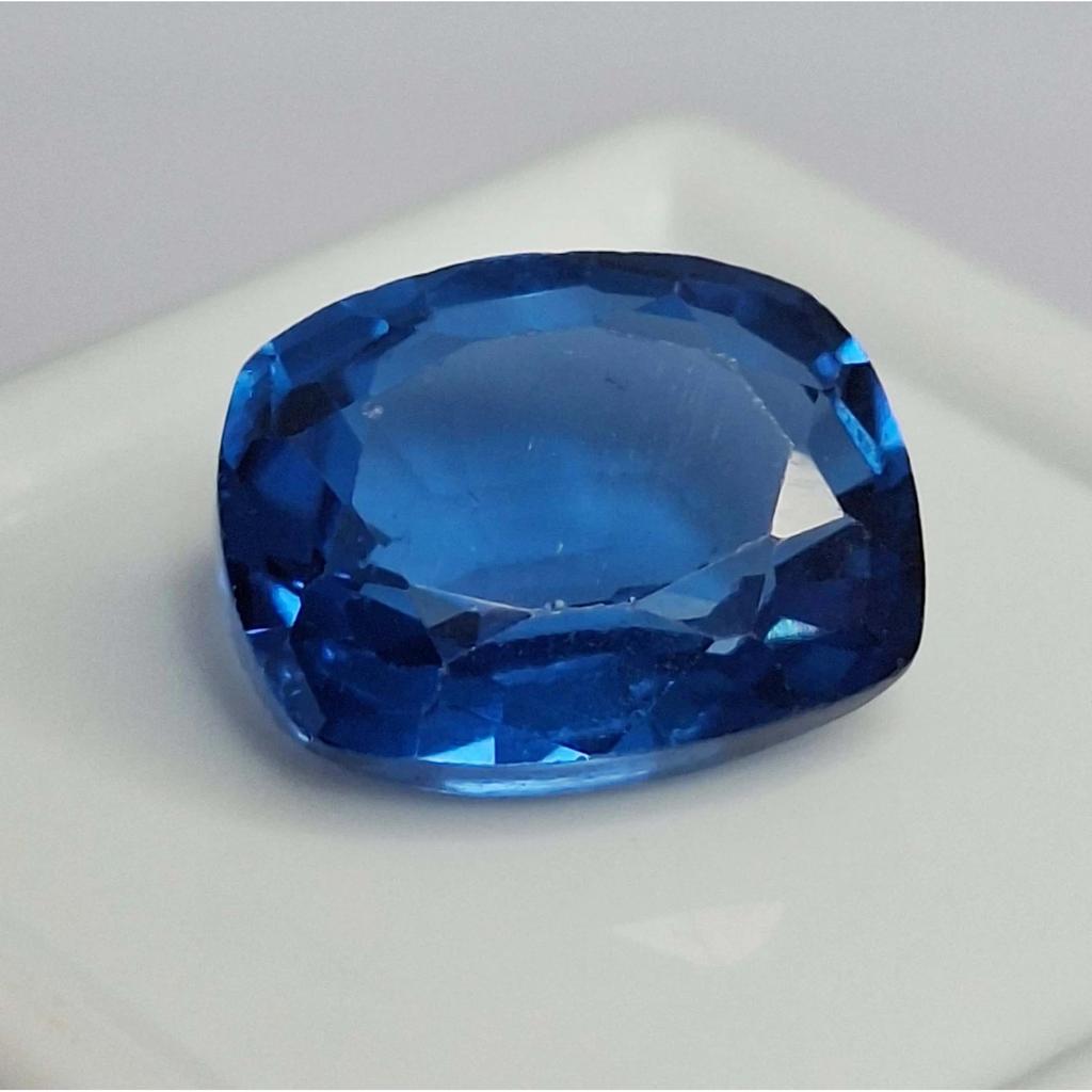 6-8 Ct Natural Blue Indicolite Tourmaline Cushion Cut Stunning Loose Gemstone