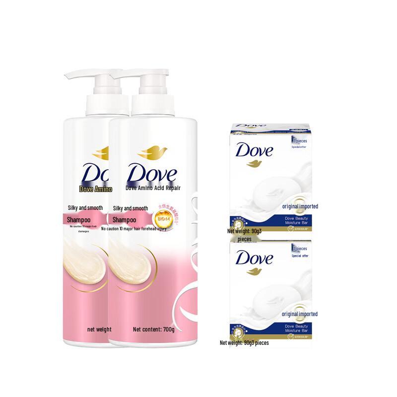 

Dove Silky Smooth Shampoo & Cream Soap Bundle