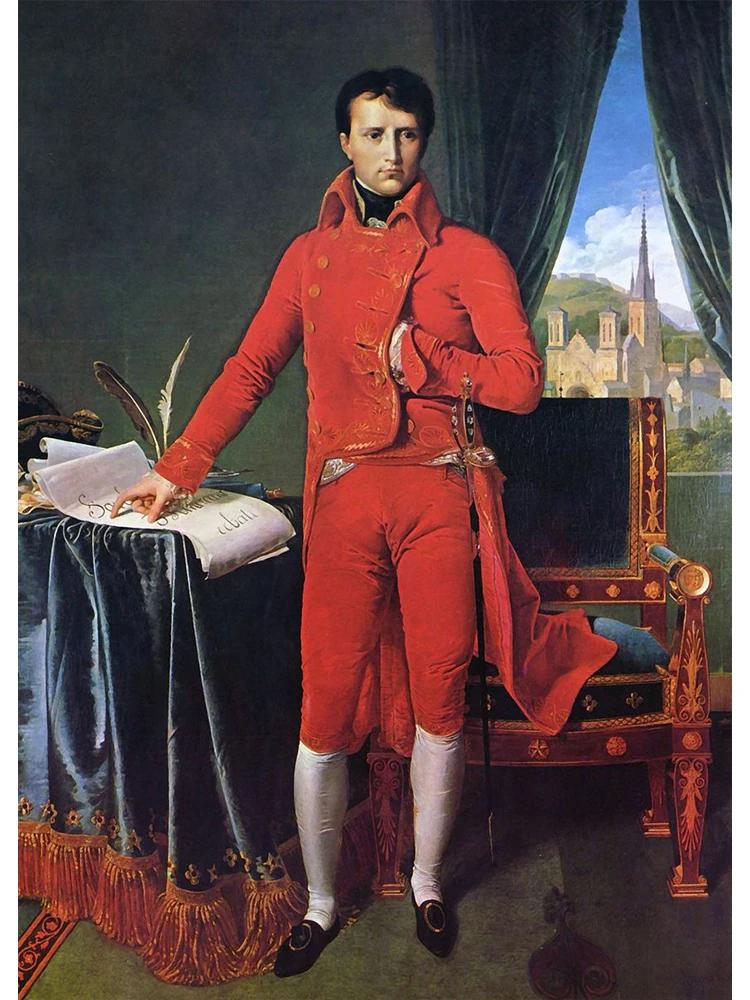 Napoleon Bonaparte Portrait Crossing The Alps Coronation of Napoleon I Canvas Poster Print for Living Room Home Decor