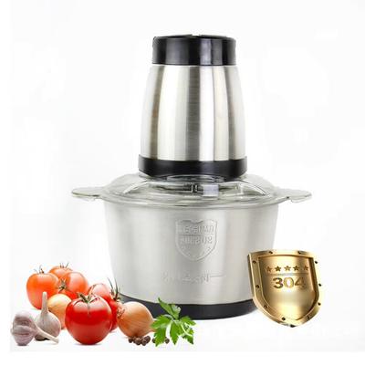 NEW Food Chopper Stainless Steel 2L Electrical Food Processor Meat Grinder Blender Mixer Machine Kitchen Appliances,EU Plug