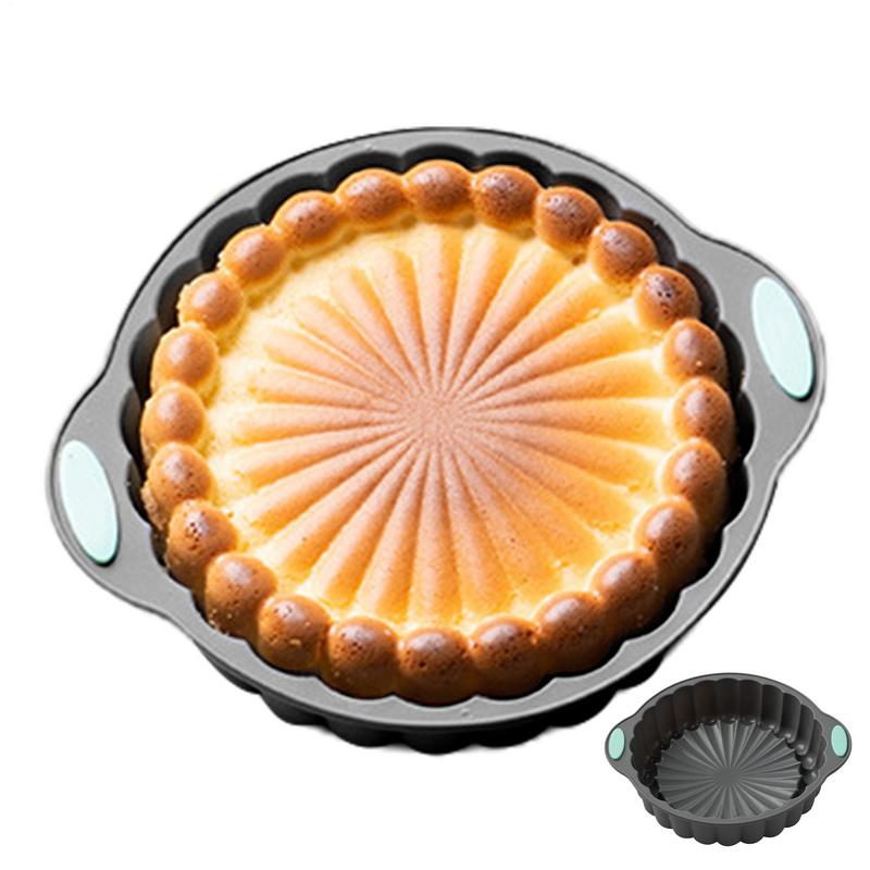 Flower Silicone Mold Round Sunflower Baking Molds Reusable Flower Baking Trays Large Cake Baking Pans for Valentine's Day
