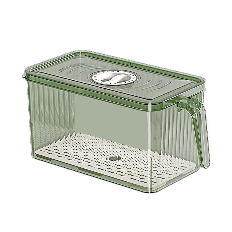 1 Stück, Langlebige Kunststoff-Küchenaufbewahrungsbox, Auslaufsichere, tragbare Aufbewahrungsbox mit Deckel für Brot, Toast, Obst und Gemüse