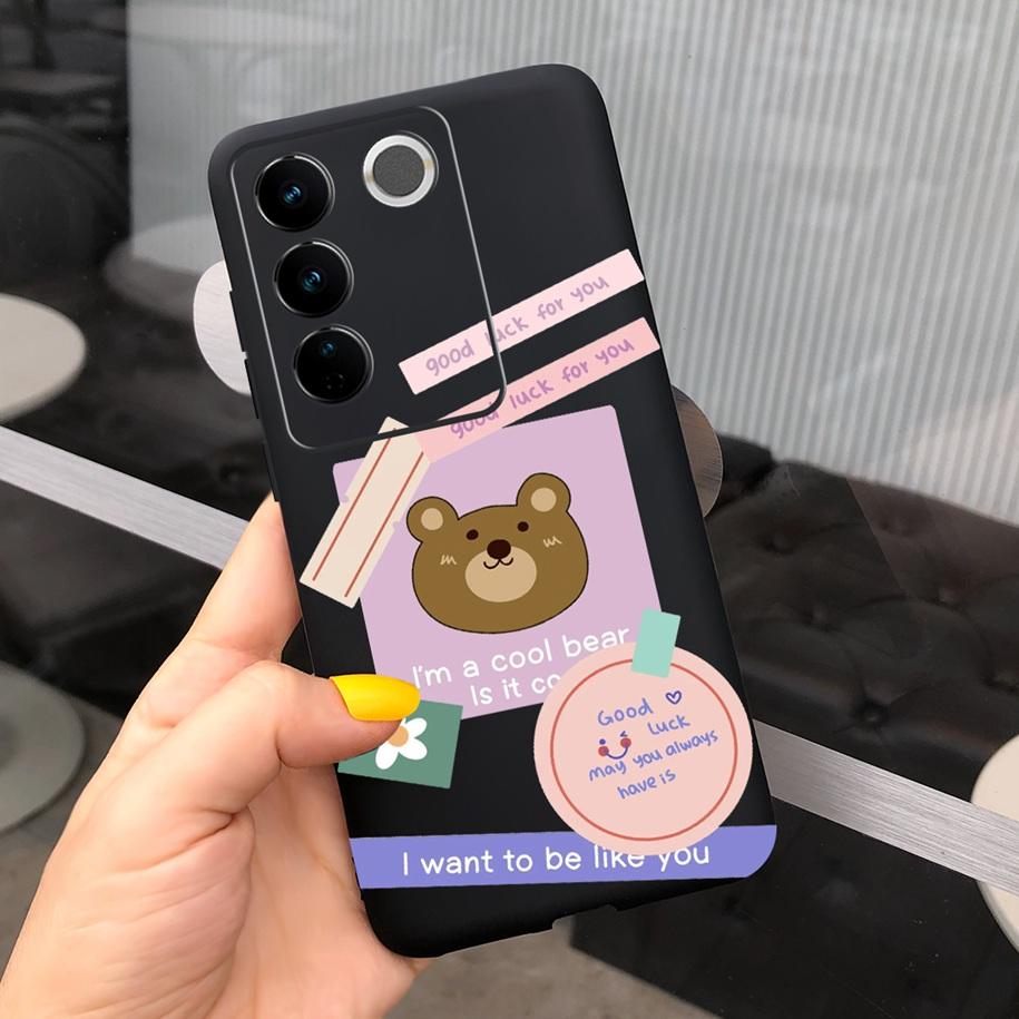 For Vivo V27 Pro Case Vivo V27e Back Cover Fashion Candy Color Painted Funda For Vivo V27 5G V 27e V27Pro V2237 V2230 Soft Shell