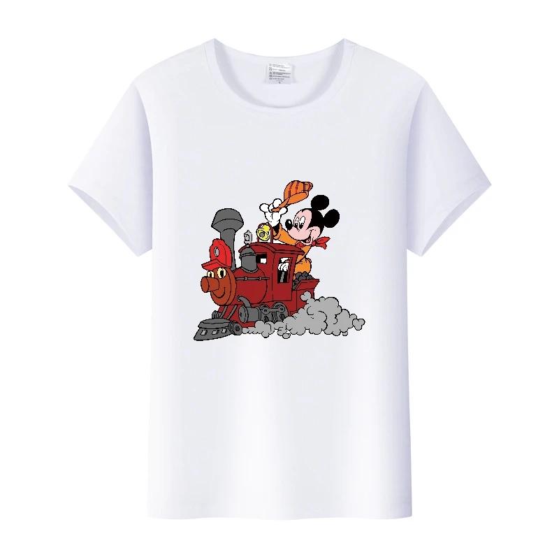 Kawaii Summer Short Sleeve t-shirt Cartoon Tshirt Female Top Loose Tee Mickey Mouse Graphic Clothes Gift Unisex
