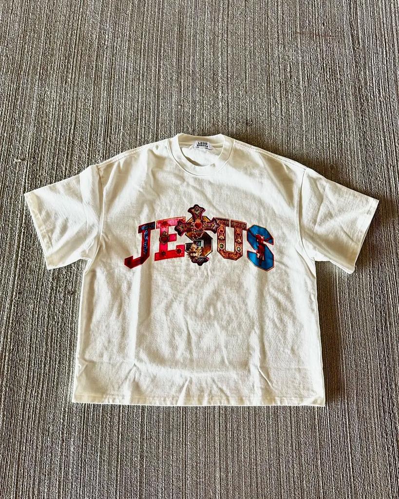 Moda Donna Calda Estate 2025 Harajuku Stampa Lettere Larga Gotica Grafica Oversize Larga Retro T-shirt Versatili Top in Cotone