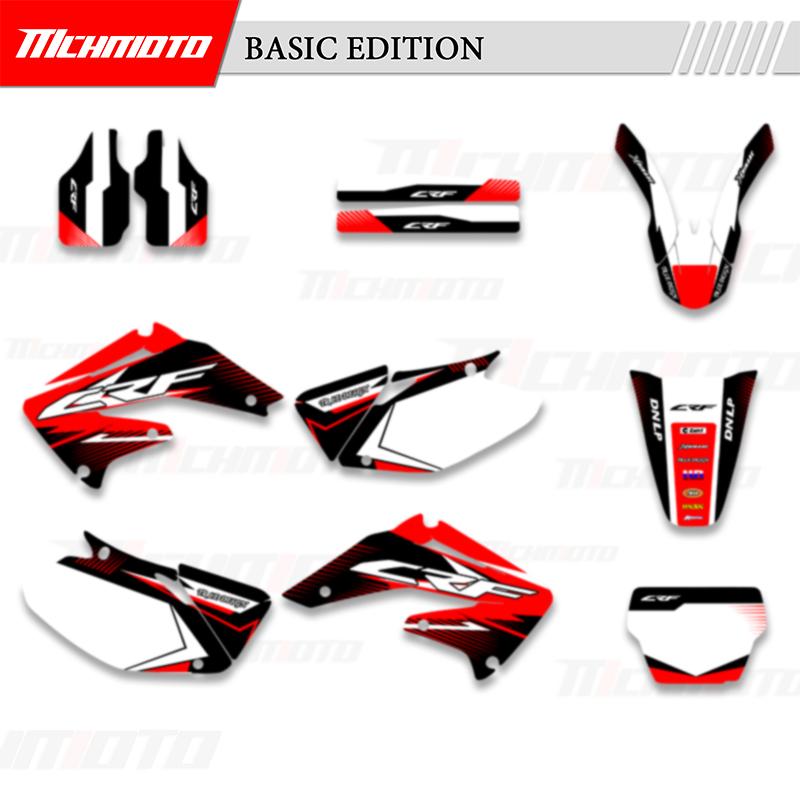 MCHMFG Graphics Backgrounds Decals Stickers Kits for Honda CRF450R CRF450 2002 2003 2004 CRF 450 450R CRF 450 R