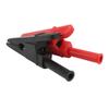 10pcs Electric Test Clip Brass Red Black 4mm 0.2in Hole 20mm 0.8in Open Type Copper Testing Clamp for Power Test