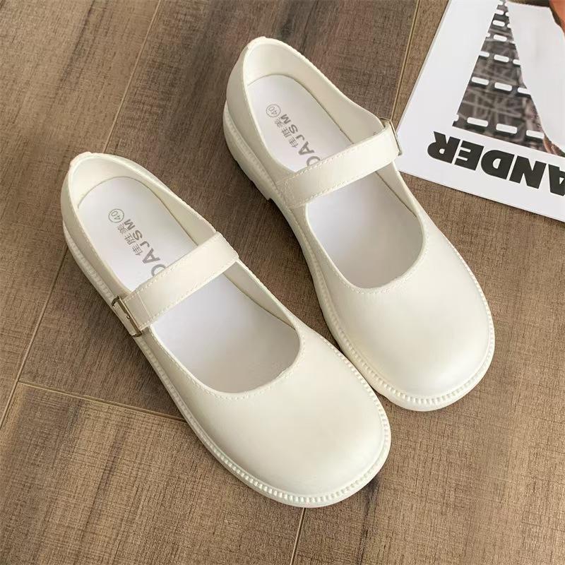 

Summer new 2025 Fashion Flat Shoes Soft soled Anti slip Wear resistant Women Shoes Simple Thick soled One line Button Sandals 40-41 белый