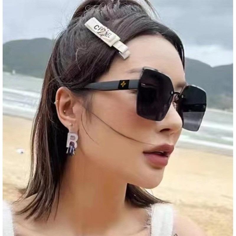 Korean Square Frameless Frame Gradient Lens Sunglasses Women/Men