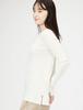 Mira Owen Crew Neck Rib Knit 09WNT224136 White Women's