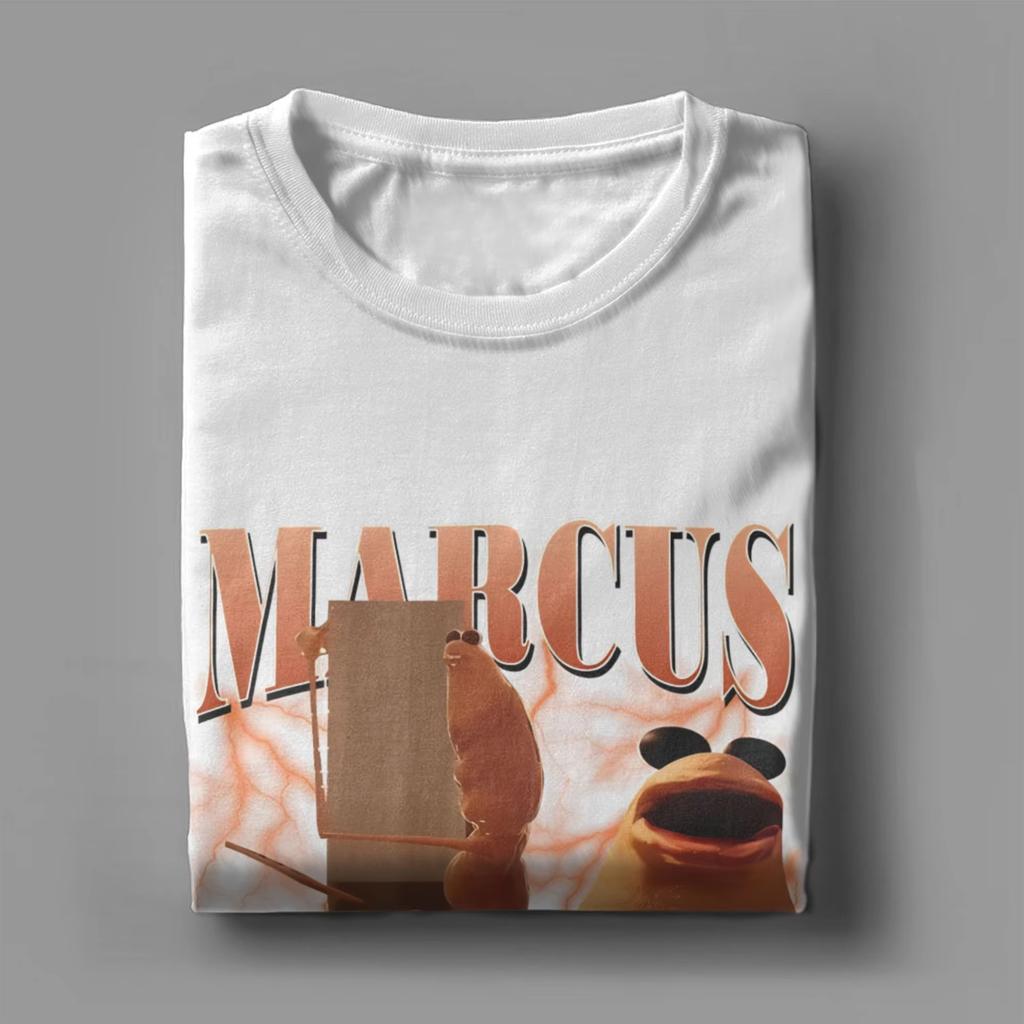 New Marcus The Worm Fun Emoji TShirt 100 Cotton Retro Crew Neck Top  Unisex Streetwear Shirt  Graphic T Shirts Oversized Top