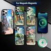 Japanese A-Aesthetic Anime Street   Phone Case For iPhone17,16,15,14,13,12,11 Plus,Pro Magnetic For Magsafe Wireless Charging
