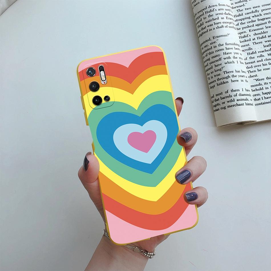 For Xiaomi Redmi Note 10T Case Redmi Note10T 5G Love Heart Soft Silicone Back Cover For Xiaomi Redmi Note 10T 10 T 5G Phone Case