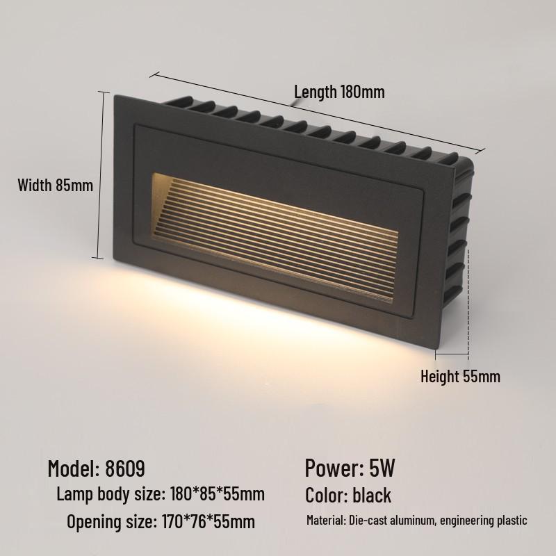 Recessed Waterproof Outdoor Stair and Pathway Light