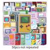 50 Cartoon Game Console Graffiti Stickers Personalized Creative Decorative Water Cup Suitcase Mobile Phone Stickers