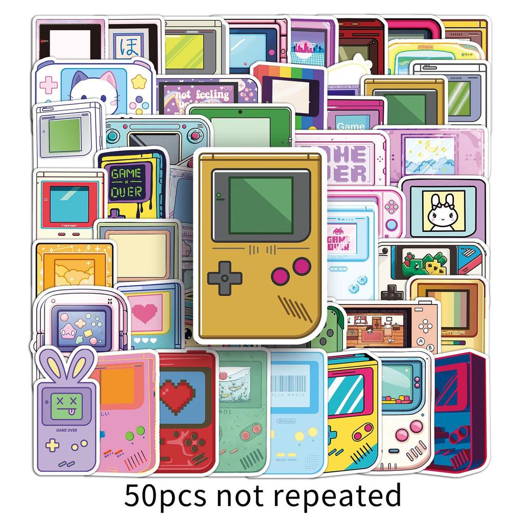 50 Cartoon Game Console Graffiti Stickers Personalized Creative Decorative Water Cup Suitcase Mobile Phone Stickers