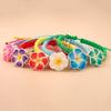 Boho Flower Bracelet Colorful Bohemian Beach Jewelry Cute Egg Flower Bangle  Jewelry Gifts
