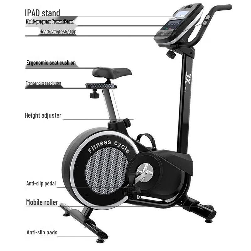 JUNXIA Magnetic Control Belt Drive Spin Bike CN plug (adapter included)