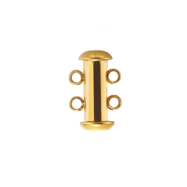 3pcs Stainless Steel Magnetic Slide Tube Clasps for DIY Layer Necklace Bracelet 3 Loops Connectors Jewelry Findings Supplies