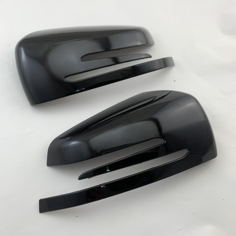Car Black Rearview Accessories Door Mirror Cover Handle Trim For Mercedes Benz A B C E S CLA GLA GLK CLS Class W176 W204 W117