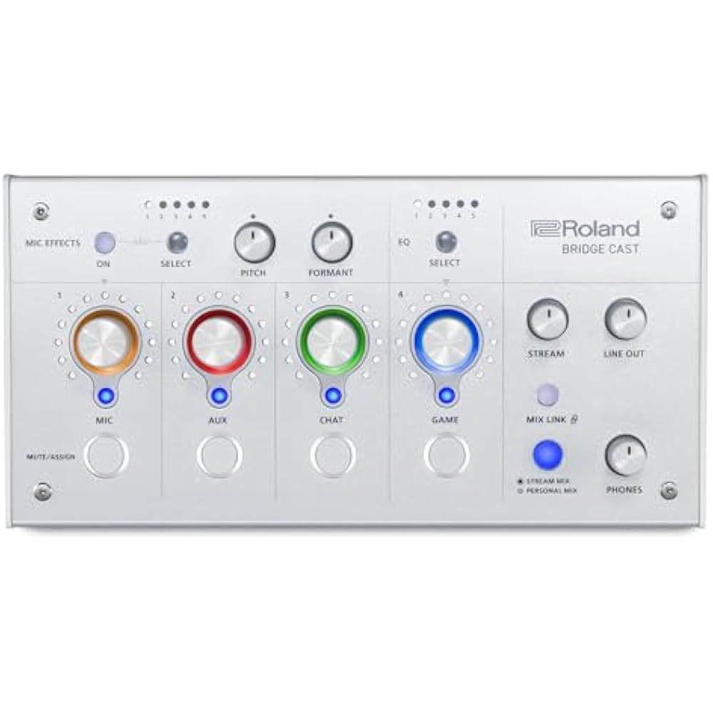 Roland Roland BRIDGE Cast/Gaming DAC Amplifier/Audio Interface/Distribution/Gaming Mixer/Audio Mi...
