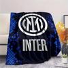 Inter Milan Printed Flannel Blanket, Soft Throw for Bedroom Sofa, Washable, Christmas Present, Great Gift.