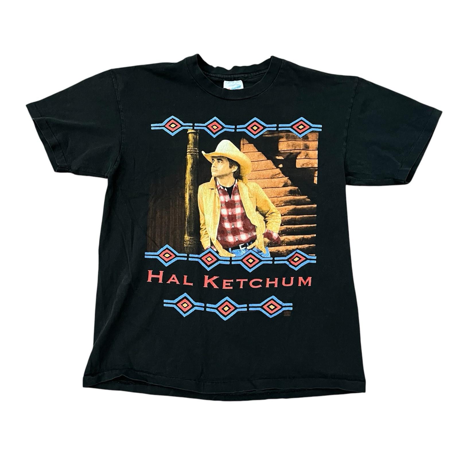 Vintage Hal Ketchum T-Shirt Large 90s Vtg Sure Love Country Band Tee 1992 Tour Unisex T-Shirt L