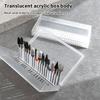 20/24 Holes Nail Drill Bits Storage Box Nail Grinding Head Holder Stand Display Cleanser Dustproof Cutter Manicure Organizer