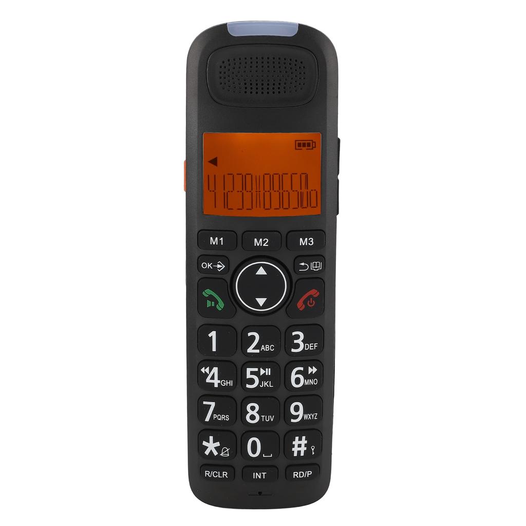Expandable Cordless Phone with Answering System Backlit Display Alarm Clock Caller ID Big Keys Wirel