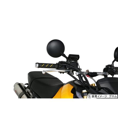 KITACO Z-II Mini Mirror Short Stay Type Right Thread M10 Left and Right Common 1 Piece Conforms to '07 Safety Standards General Purpose Black 675-0631