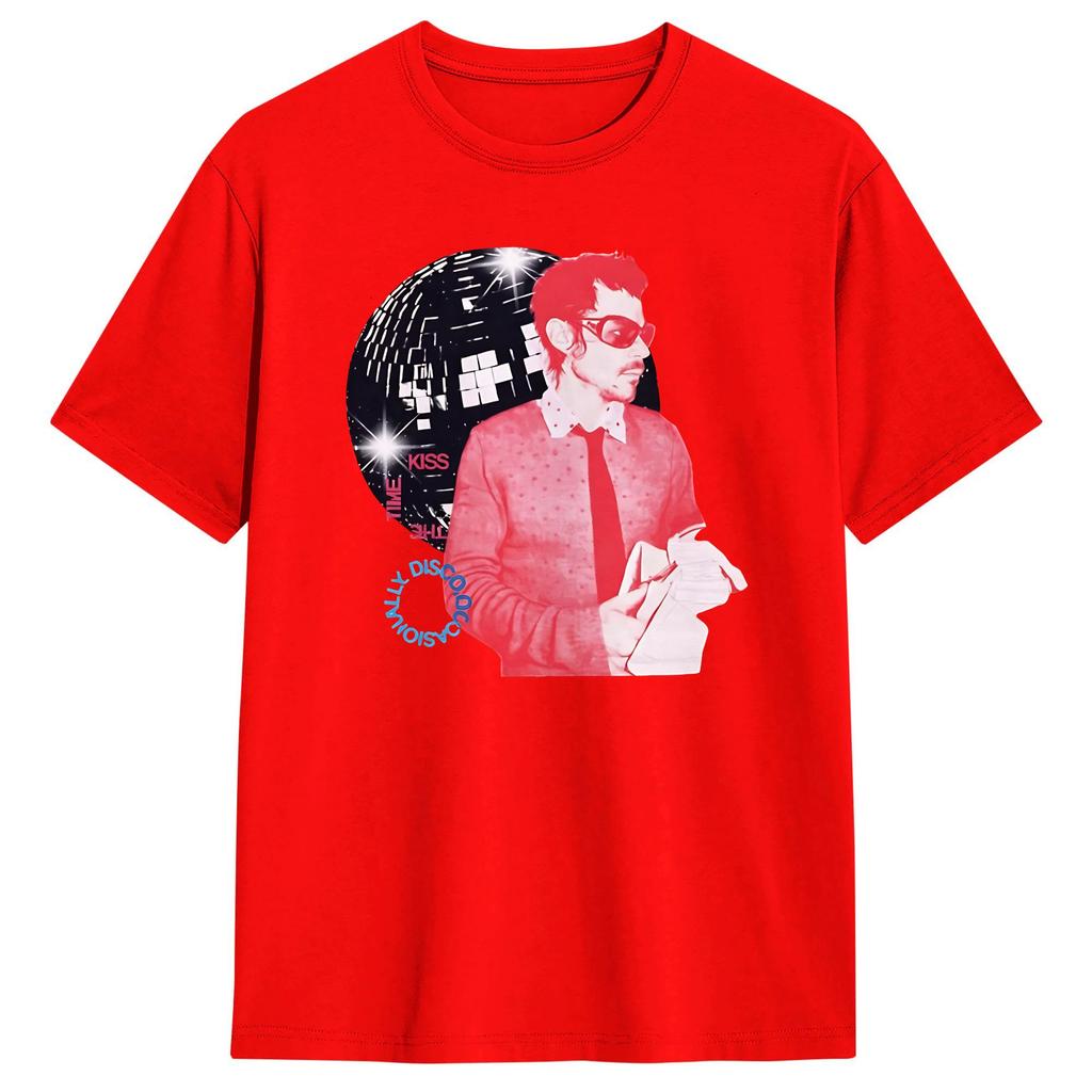 Men Harry Styles Kiss All The Time Disco Occasionally T Shirt  Cotton Clothes Funny Short Sleeve Tee Shirt New Arrival TShirt