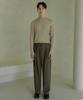 ESN Half Turtleneck Knit T-Shirt Beige