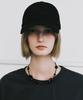Nigaennikol Nicole Lettering Ball Cap_Deep Black