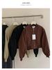 Autumn 2025 Korean Style Petite Slimming Short Baseball Jacket for Women