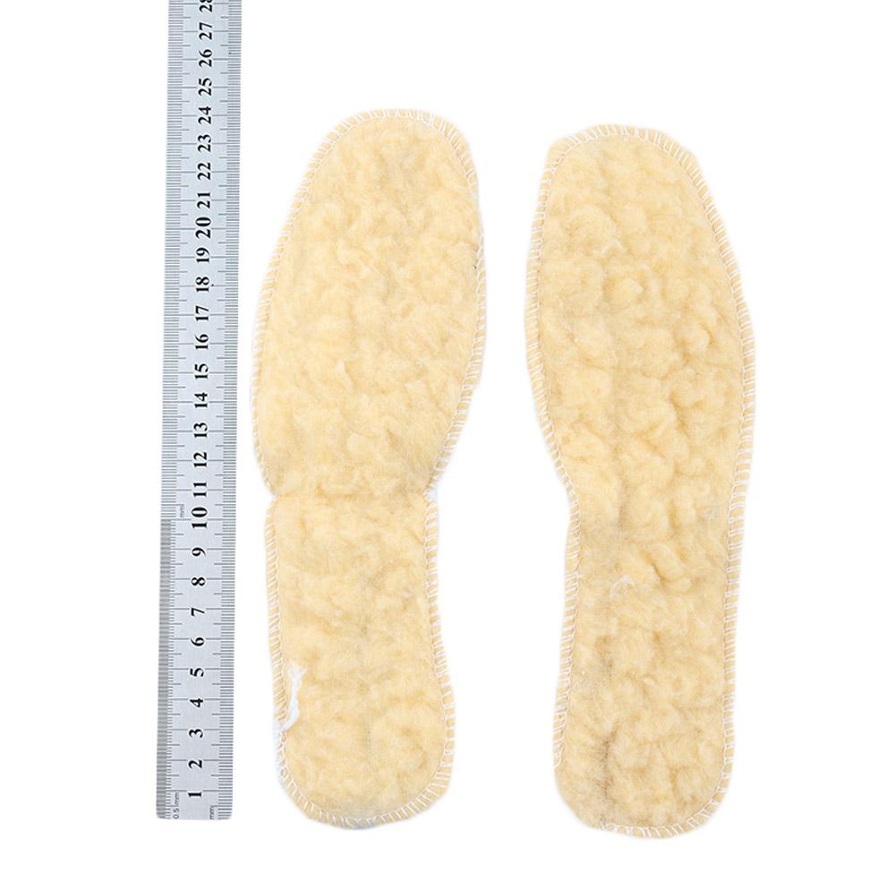 1 Pair Winter Soft Boots Warm Insoles Shoes Insert Fleece Pads Wool